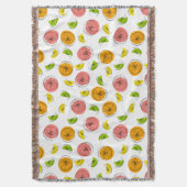 柑橘系数々の毛布 スローブランケット (正面縦)