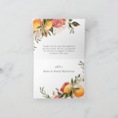 柑橘系植物学 |サンキスフローラありがとう サンキューカード (内部)