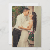 柑橘系水結婚彩写真 招待状 (裏面)