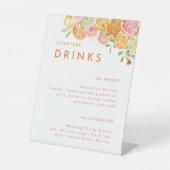 柑橘系水結婚色のシグネチャードリンク 台座サイン (正面)