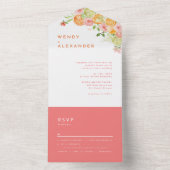 柑橘系水結婚色 オールインワン招待状 (内側)