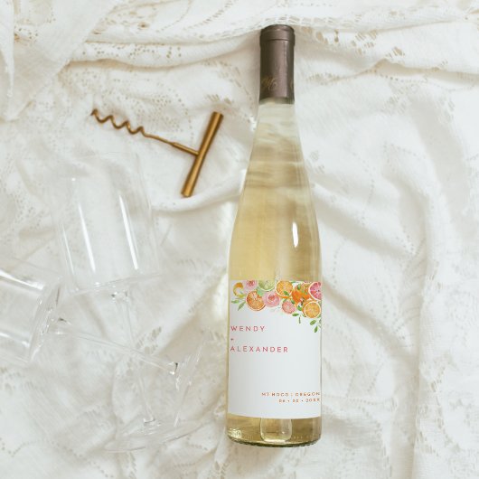 柑橘系水結婚色 ワインラベル