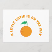 柑橘系男女兼用小さなかわいこちゃんベビーシャワー アドバイスカード (裏面)