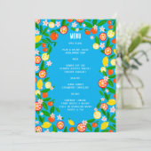 柑橘類お祝いカスタムサマーはっきりしたレモンライム メニュー (スタンド正面)