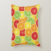柑橘類が付いているパターン アクセントクッション (正面(垂直))