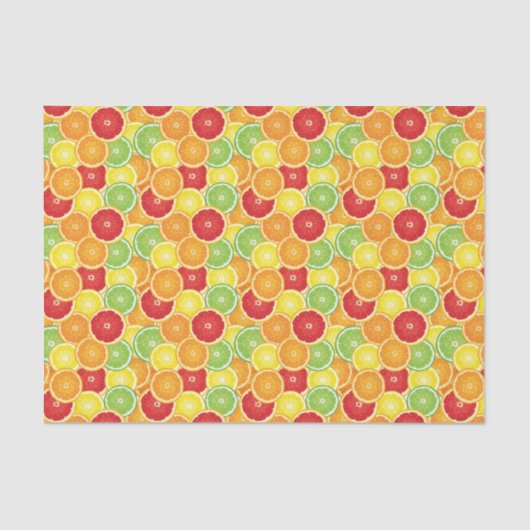 柑橘類が付いているパターン 薄葉紙 (正面)