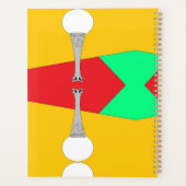 柑橘類とオベリスク懸命カバー金ゴールドプランナー プランナー手帳 (裏面)