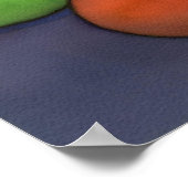 柑橘類とザクロのポスター ポスター (角)