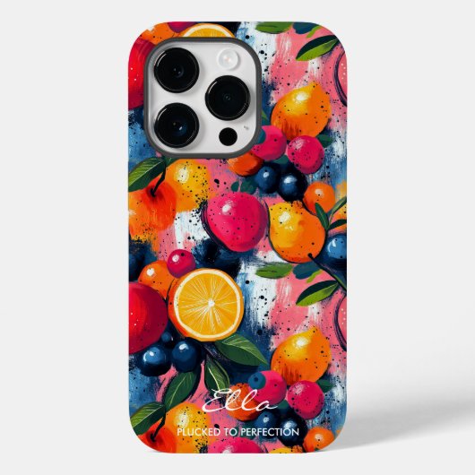 柑橘類とベリ鮮やかーの色合いでフルーツバースト Case-Mate iPhoneケース (裏面)