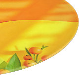 柑橘類と離れのグラフィック カッティングボード (角)