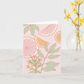 柑橘類と類の植物ノ葉ートカード カード (黄色い花)