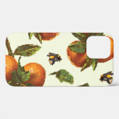 柑橘類と(昆虫)マルハナバチ:ヴィンテージシームレス Case-Mate iPhoneケース (裏面 (横))