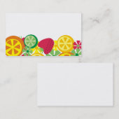 柑橘類のいちごのシェフのケイタリングビジネス車 名刺 (正面/裏面)