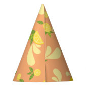 柑橘類のしぶきのイラストレーション パーティーハット (裏面)