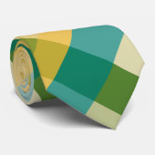 柑橘類のねじれの斜めの格子縞のタイ ネクタイ (ロール)