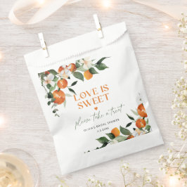 柑橘類のオレンジの愛は甘いブライダルシャワー フェイバーバッグ