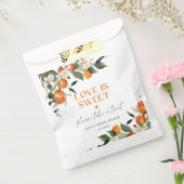 柑橘類のオレンジの愛は甘いブライダルシャワー フェイバーバッグ (封をした状態)