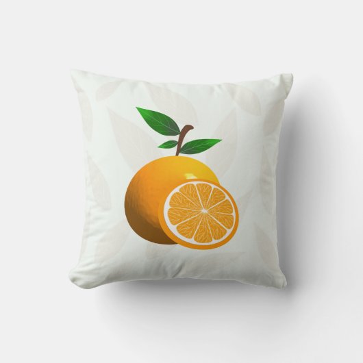 柑橘類のオレンジ クッション (正面)