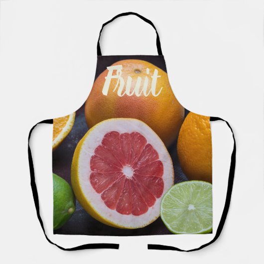柑橘類のオレンジ、ライム、マンダリンのバリエーション エプロン (正面)