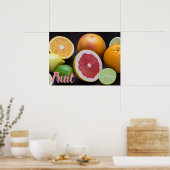 柑橘類のオレンジ、ライム、マンダリンのバリエーション ポスター (キッチン)