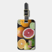 柑橘類のオレンジ、ライム、マンダリンのバリエーション ラゲッジタグ (正面縦)