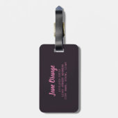 柑橘類のオレンジ、ライム、マンダリンのバリエーション ラゲッジタグ (裏面縦)