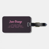 柑橘類のオレンジ、ライム、マンダリンのバリエーション ラゲッジタグ (裏面横)