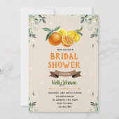 柑橘類のブライダルシャワーの招待 招待状 (正面)