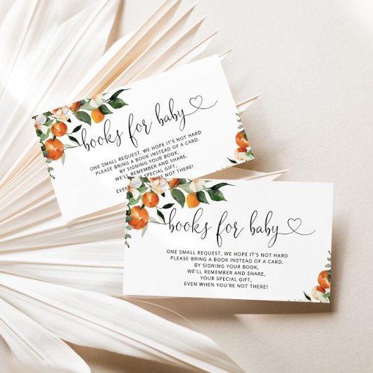 柑橘類のベビーチケットエンクロージャカード エンクロージャーカード