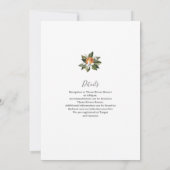 柑橘類のミカン結婚ズ 招待状 (裏面)