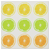 柑橘類のライム、オレンジおよびレモン水玉模様の切れ ファブリック (見本)