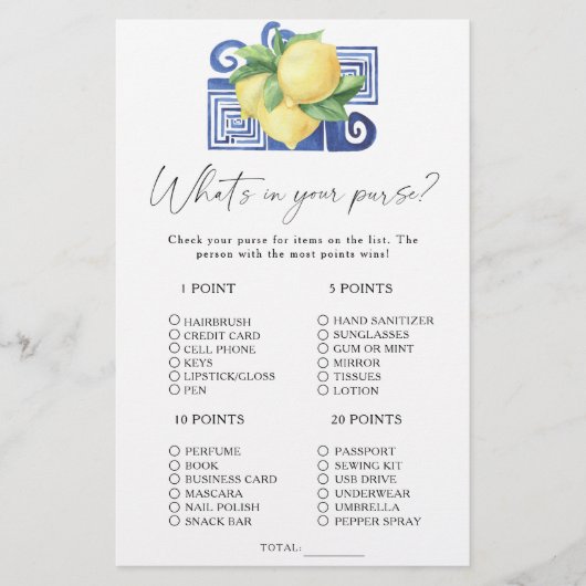 柑橘類のレモン – あなたの財布のゲームの何 (正面)