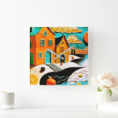 柑橘類の夢風景 スクエア壁時計 (ホーム)