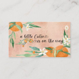 柑橘類の少しかわいこちゃんの水色のオレンジのシャワーE エンクロージャーカード