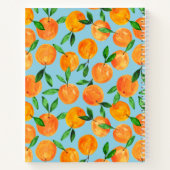 柑橘類の果実のパタパーソナライズされたーン ノートブック (裏面)