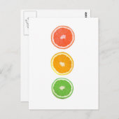 柑橘類の果実切り ポストカード (正面/裏面)