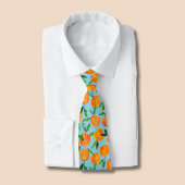 柑橘類の果実模様 ネクタイ