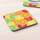 柑橘類の模様 コースター (左側)