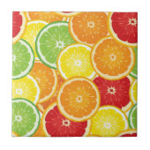 柑橘類の模様 タイル (正面)