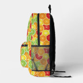 柑橘類の模様 プリントバックパック (右)
