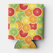 柑橘類の模様 缶クーラー (正面)