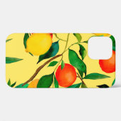 柑橘類の水彩継ぎ目無し模様。 Case-Mate iPhoneケース (裏面 (横))