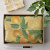 柑橘類の淡水色のドット模様 薄葉紙 (ギフト)