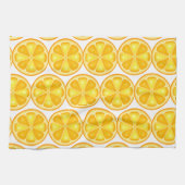 柑橘類の熱帯夏の果実オレンジレモンのスライス キッチンタオル (横)