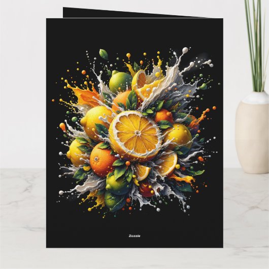 柑橘類の爆発 カード (裏面)