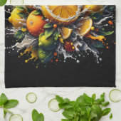 柑橘類の爆発 キッチンタオル (折り畳み)