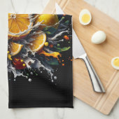 柑橘類の爆発 キッチンタオル (四つ折り)