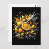柑橘類の爆発 ポストカード (正面/裏面)
