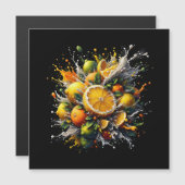 柑橘類の爆発 マグネット招待状 (正面/裏面)