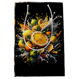 柑橘類の爆発 ミディアムペーパーバッグ